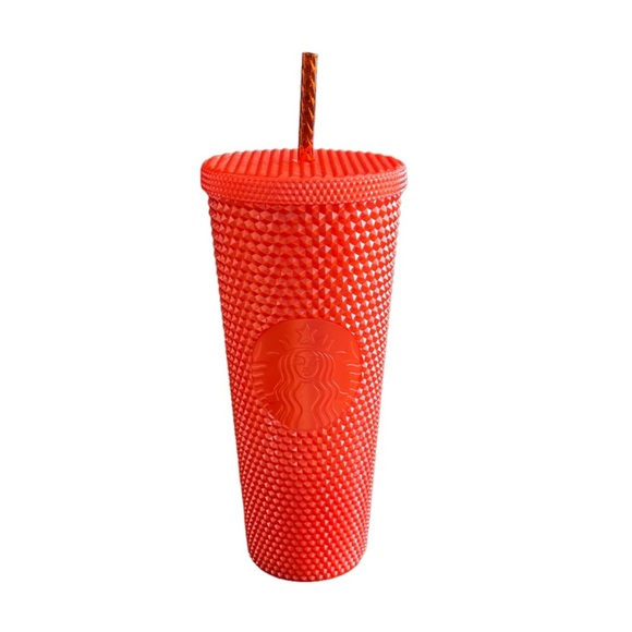 Starbucks Limited Edition Studded Tumbler Orange Pearl Halloween 2022 Venti 24oz - Picture 1 of 6